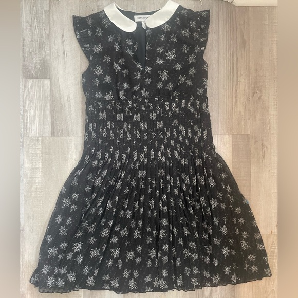 Kate Young for Target Shimmery Star Print Black Dress size small - Picture 15 of 16